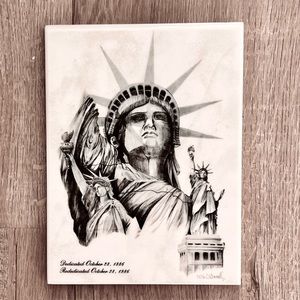 Vintage Statue of Liberty 100 Anniversary Limited Edition July 4 1986 Tile‎